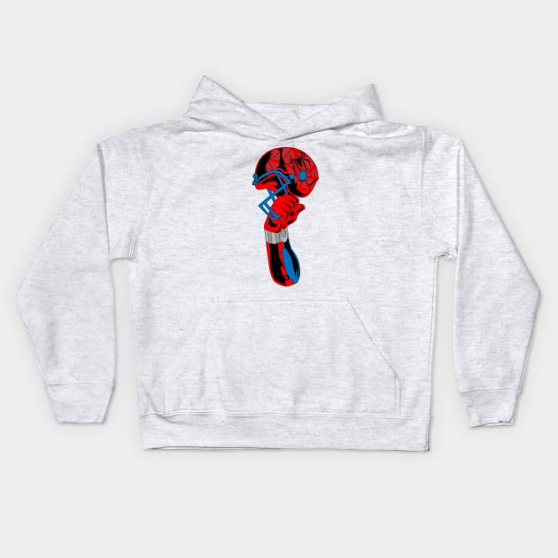 Spider Helm Kids Hoodie by kodyart101